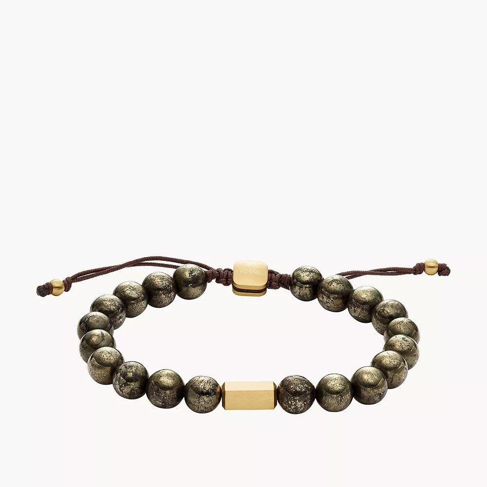 Fossil - Bracelet Coulissant Homme Doré