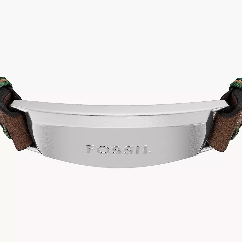 Fossil - Bracelet En Cuir Homme Marron JF04988040 3