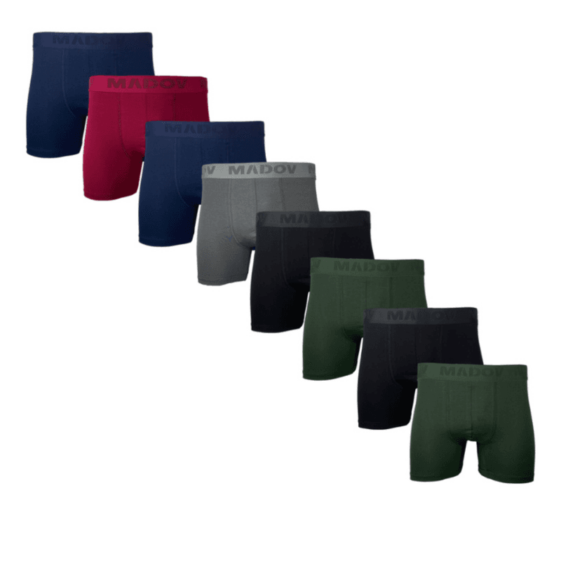 R&H - pack 8 Boxers M4 - noir-bleu-gris-vert-rouge
