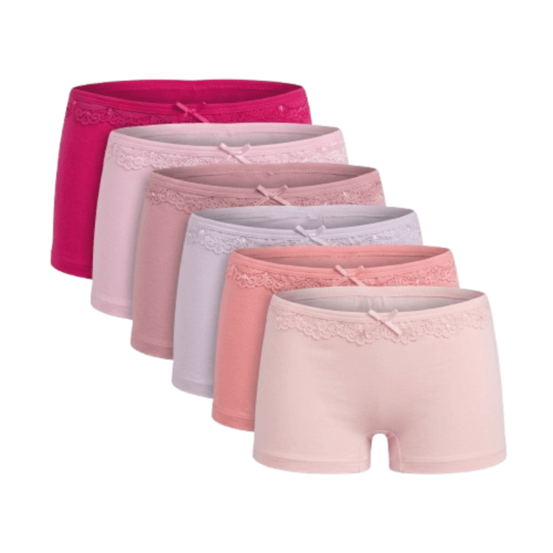 R&H - 6 slips Short fille SIM - Multicolors
