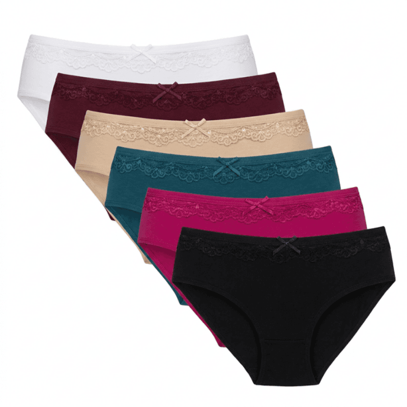 R&H - 6 Slips femme SIM - multicolors