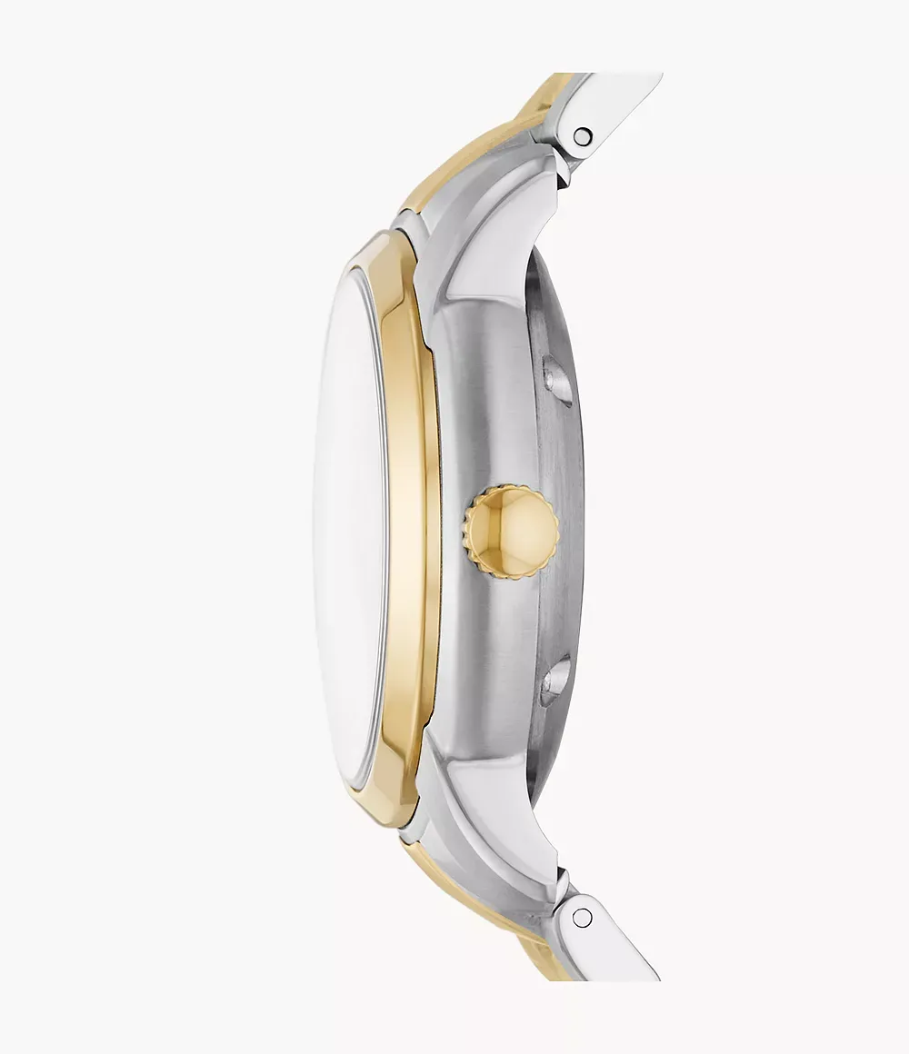 Fossil - Montre Automatique Heritage Femme En Acier Et Pvd Argenté Et Doré ME3228 2