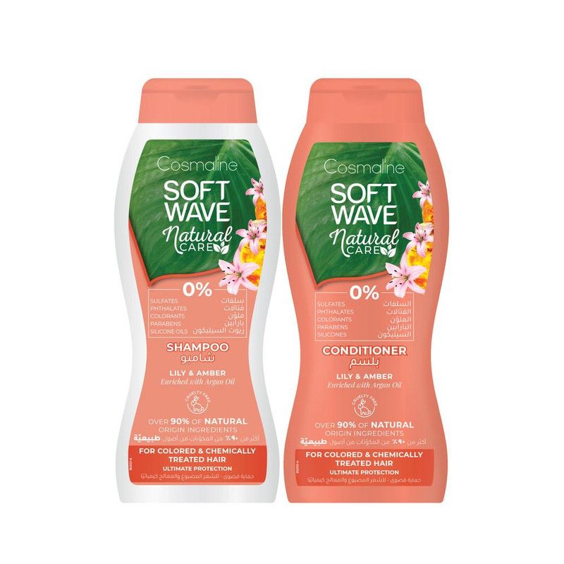 Cosmaline - Pack Soft Wave Natural Care Cheveux Colorés Et Traités