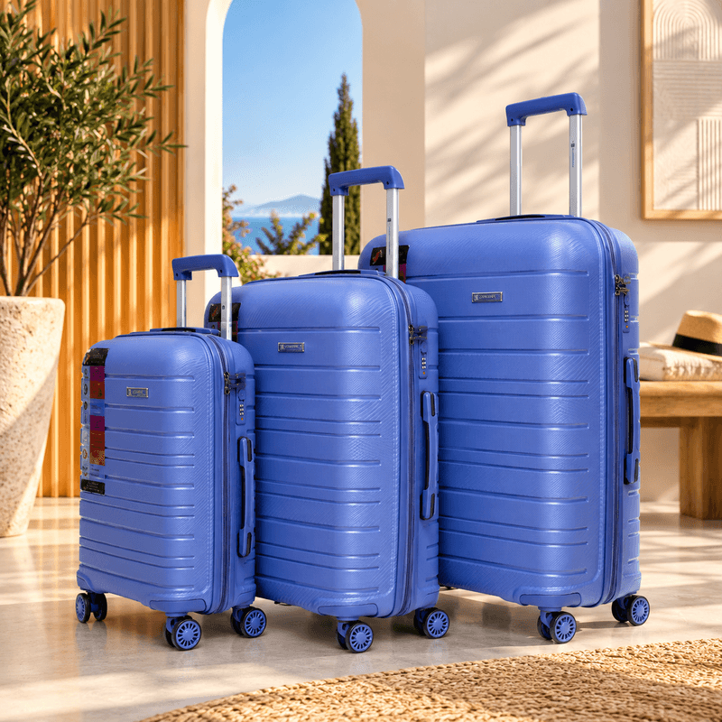 STARBAG - Série de 3 valises en polypropylène incassable BLEU BLEU