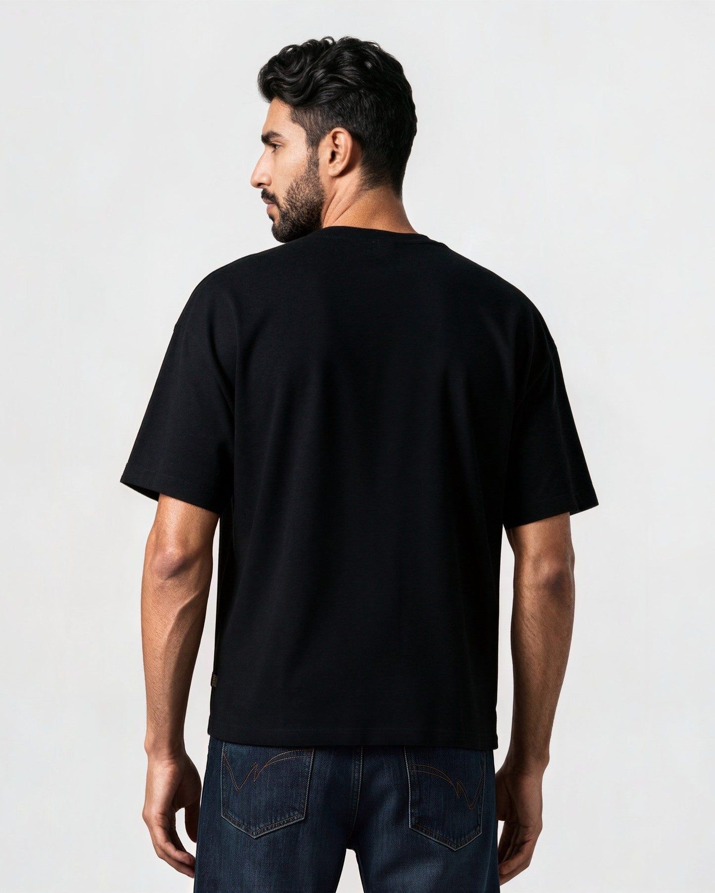 Kontakt - T-shirt oversized unisexe manches courtes من المرسى بدينا نقدفو - Noir 2