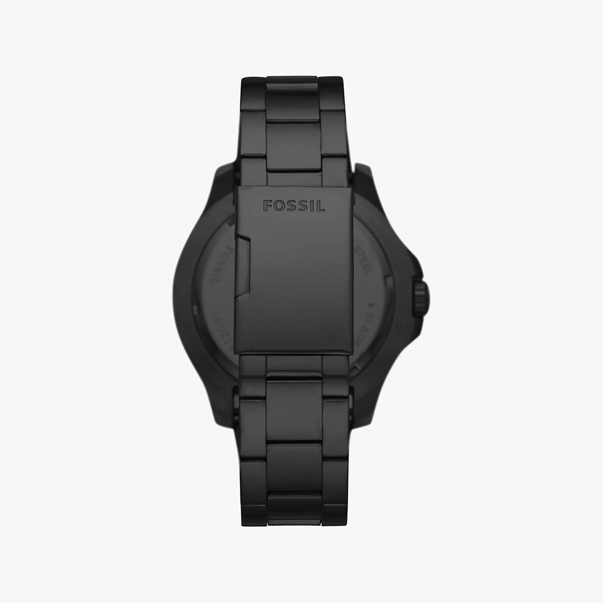 Fossil - Montre Homme En Acier Inoxydable Noir Cadran Noir FS5688 3