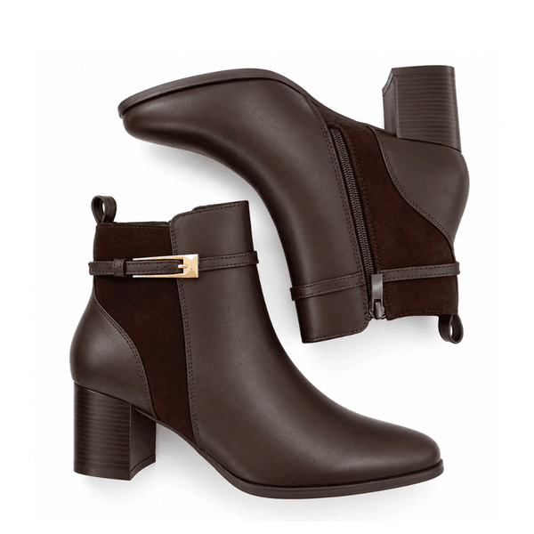 Seaside - Bottine avec Ceinture Demi Talon H26-F873 - Chocolat 3