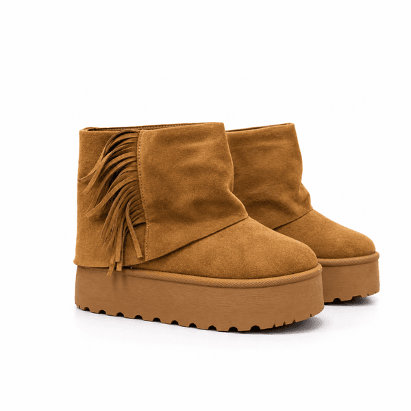 Seaside - Bottine Frange Daim H26-G23 - Camel 2