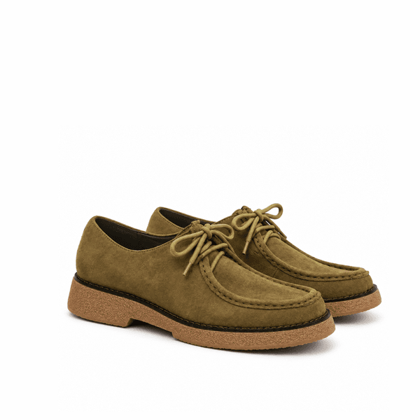 Seaside - Derby Effet Daim H26-F537 - Vert Militaire 2