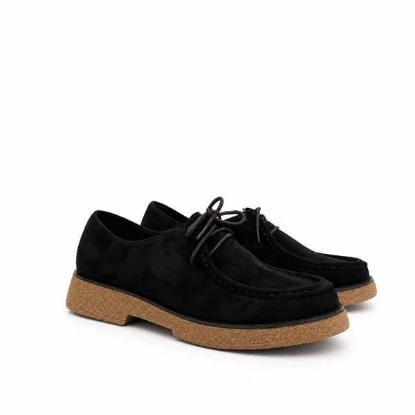 Seaside - Derby Effet Daim H26-F537 - Noir 2