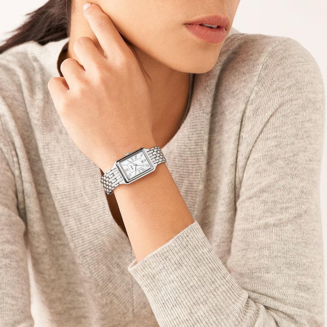 Fossil - Montre Raquel Femme Bracelet Acier Argenté Cadran Argenté ES5221 2