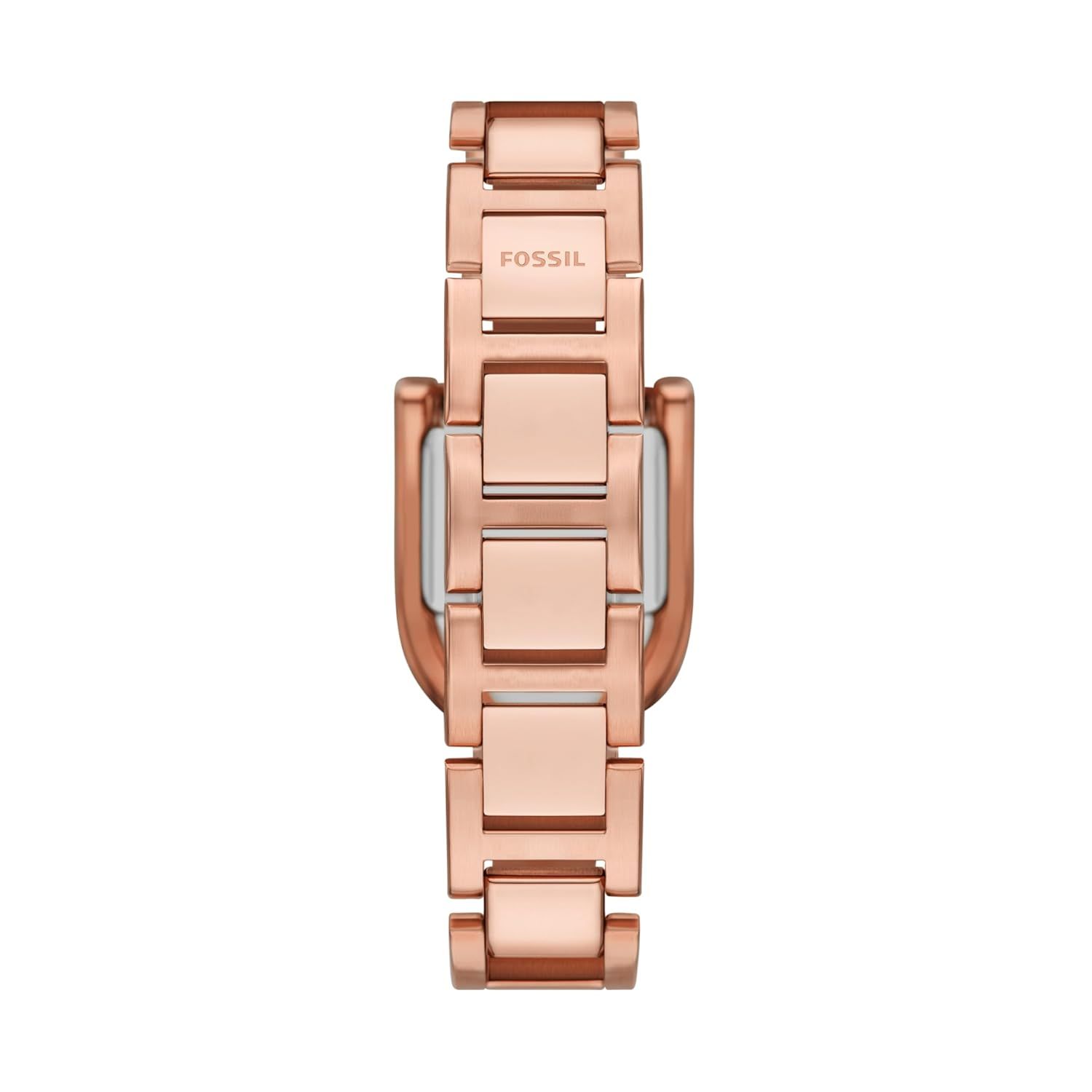 Fossil - Montre Harwell Femme Bracelet Acier Doré Rose Cadran Marron 2
