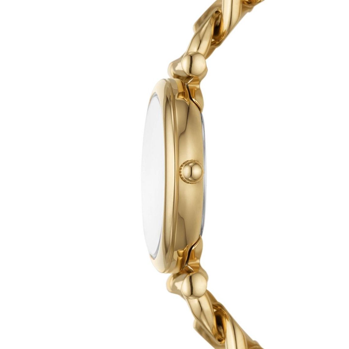 Fossil - Montre Carlie Femme Bracelet Acier Doré Cadran Blanc 4