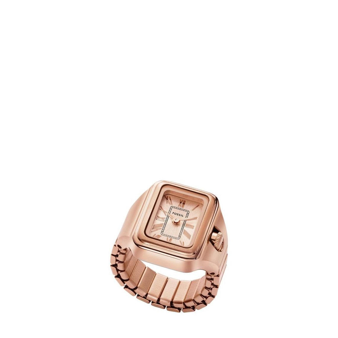 Fossil - Montre Bague Raquel Femme Anneau Acier Doré Rose Cadran Rose 4