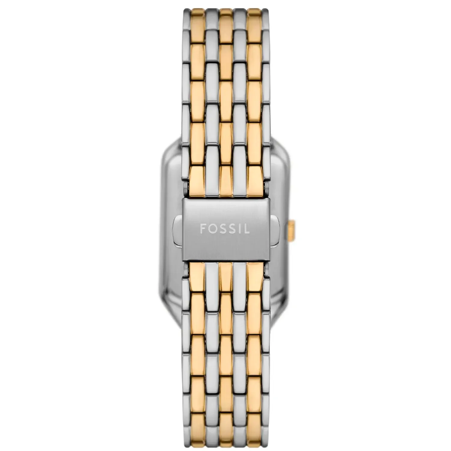 Fossil - Montre Raquel Femme Bracelet Acier Bicolore Argenté Et Doré Cadran Blanc 2