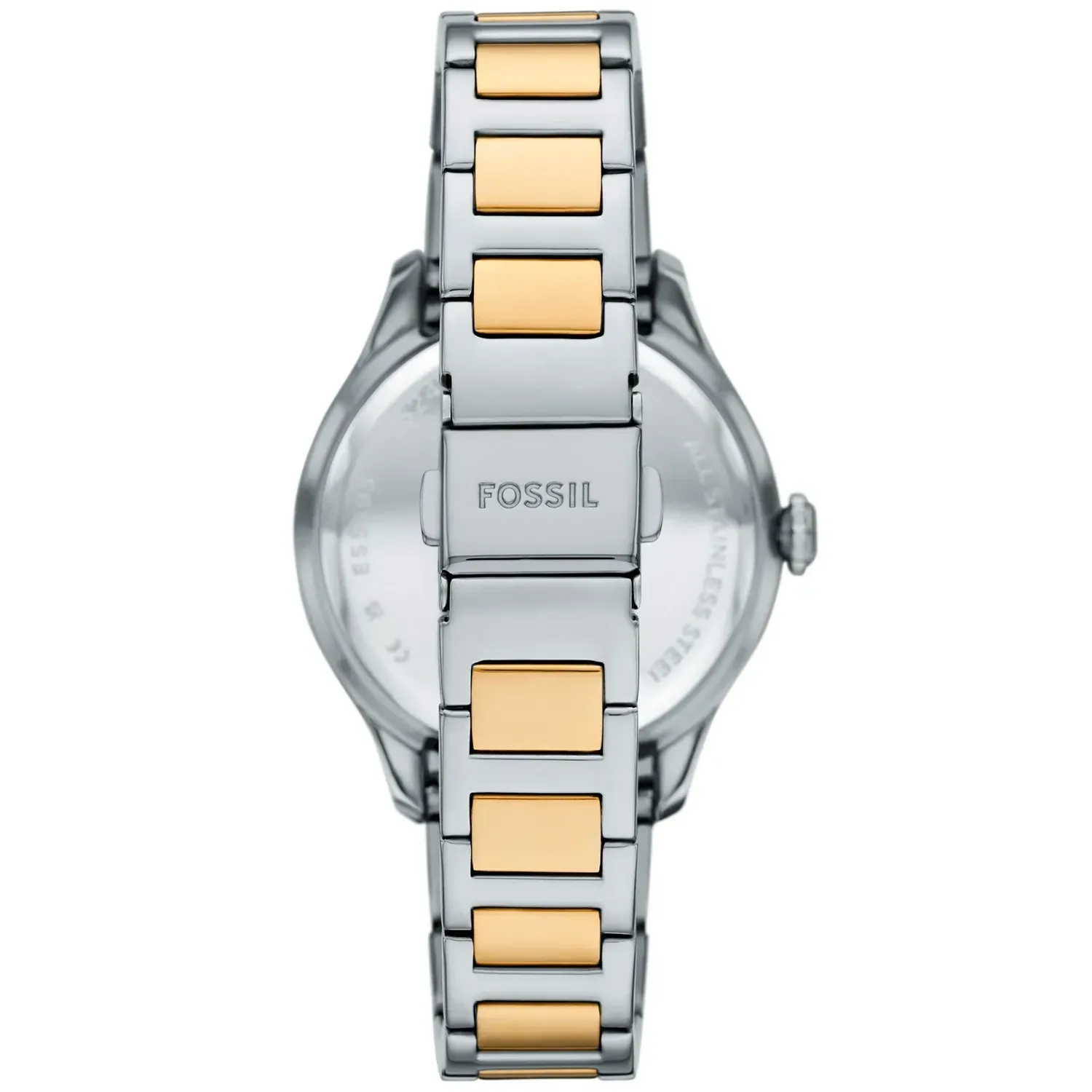 Fossil - Montre Gilmore Femme Bracelet Acier Bicolore Argenté Et Doré Cadran Blanc ES5396 2