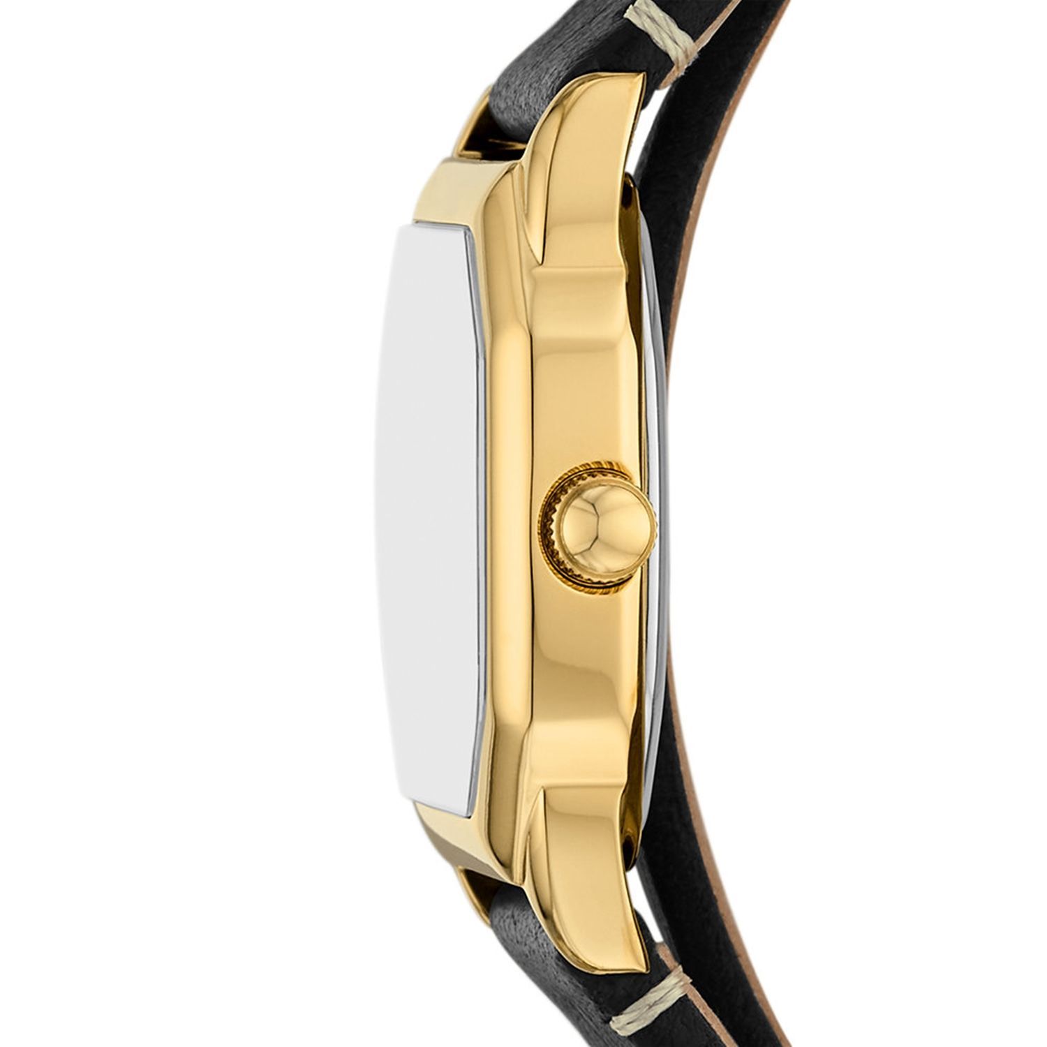 Fossil - Montre Harlow Femme Bracelet Cuir Noir Cadran Crème 4