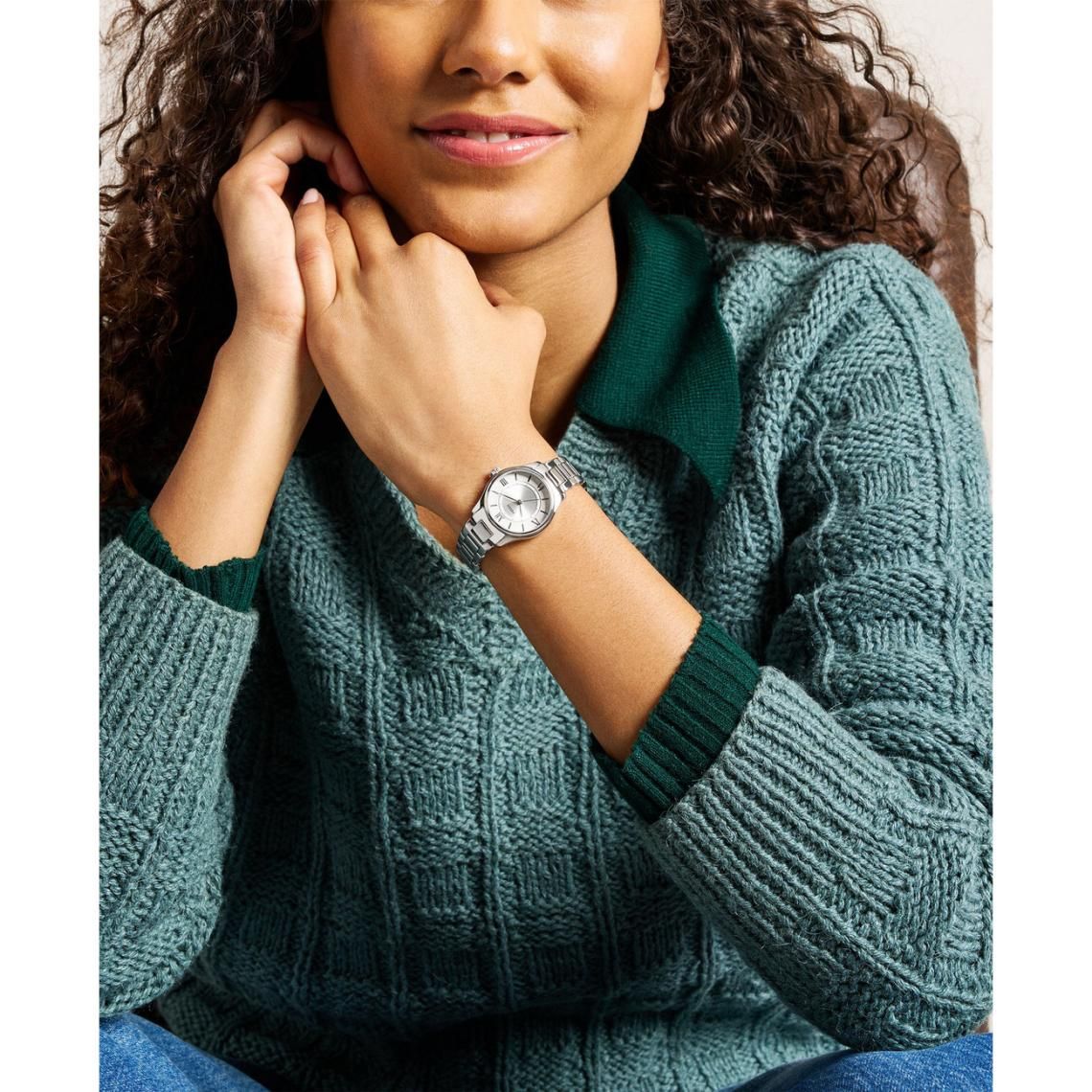 Fossil - Montre Gilmore Femme Bracelet Acier Argenté Cadran Blanc ES5419 2