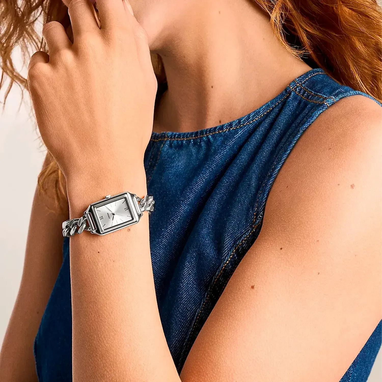 Fossil - Montre Raquel Femme Bracelet Acier Argenté Cadran Argenté ES5477 2