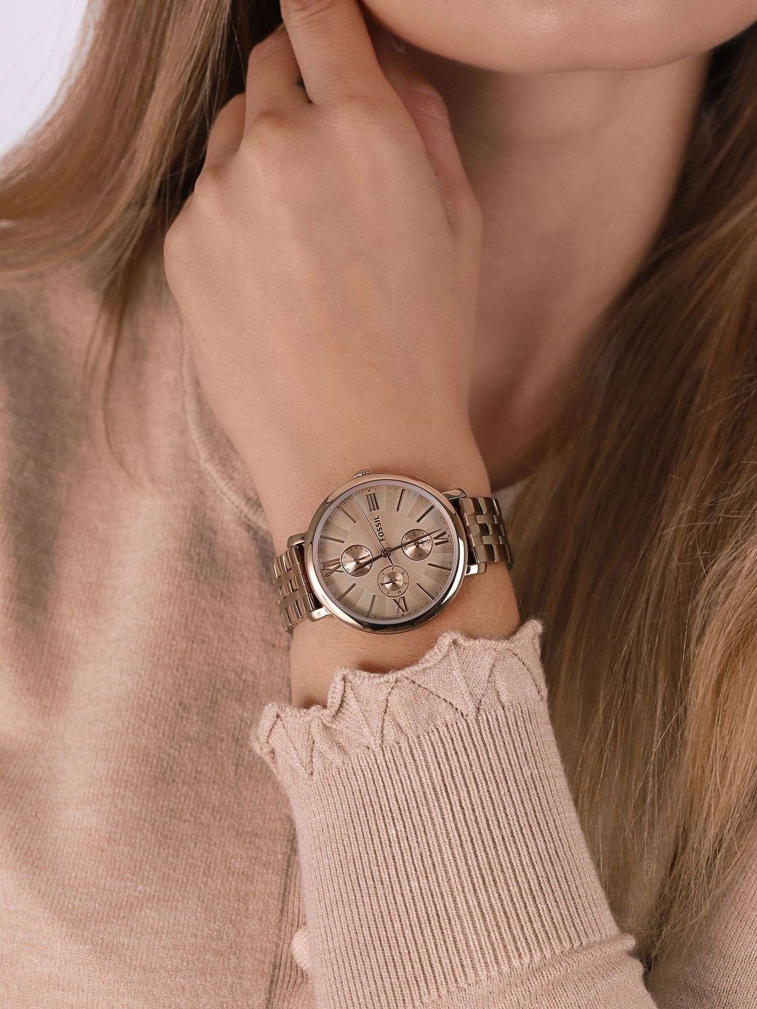 Fossil - Montre Femme Jacqueline Acier Inoxydable Or Rose ES5119 5