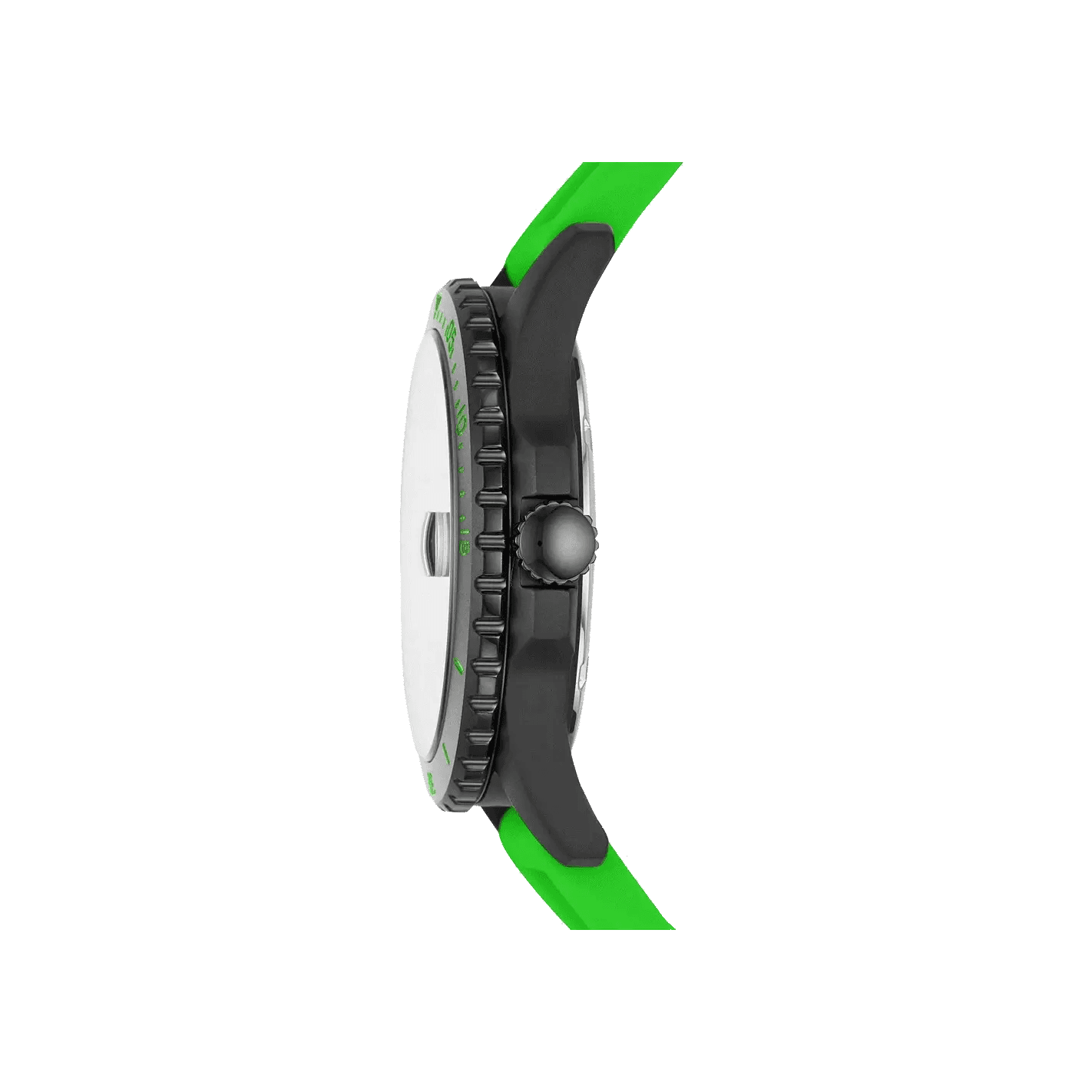 Fossil - Montre Homme Analogique Silicone Vert Néon FS5683 2