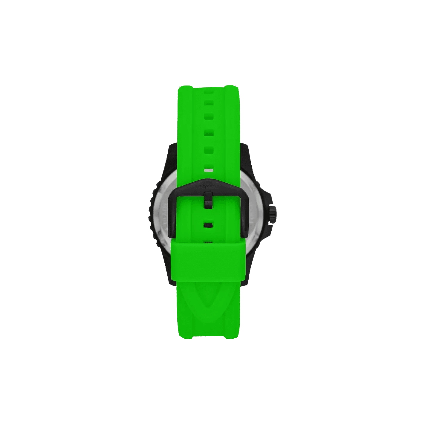 Fossil - Montre Homme Analogique Silicone Vert Néon FS5683 3
