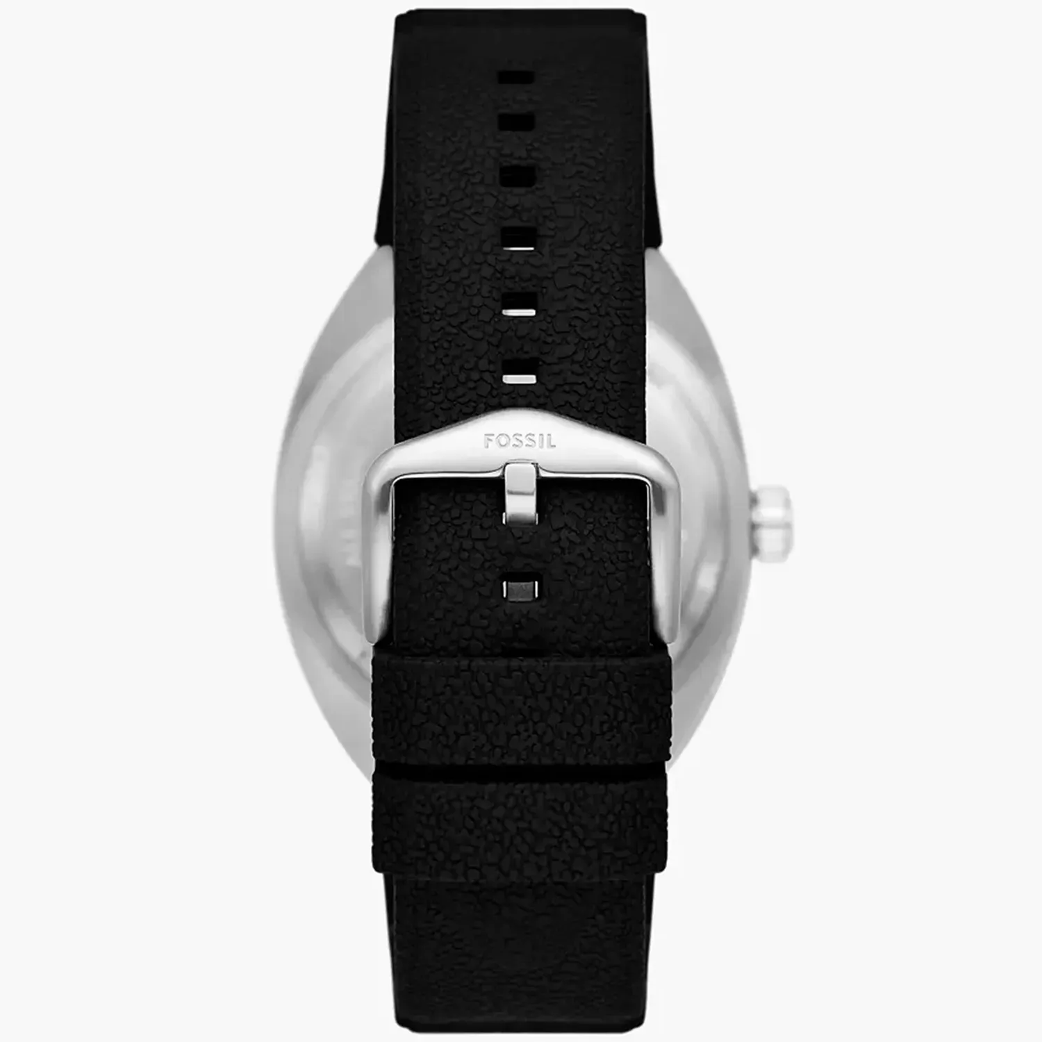 Fossil - Montre Breaker Homme Bracelet Silicone Noir Cadran Noir 3