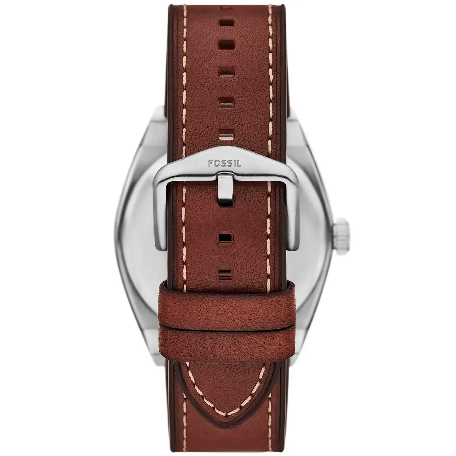 Fossil - Coffret Montre Machine Homme Bracelet Cuir Marron Cadran Vert 3