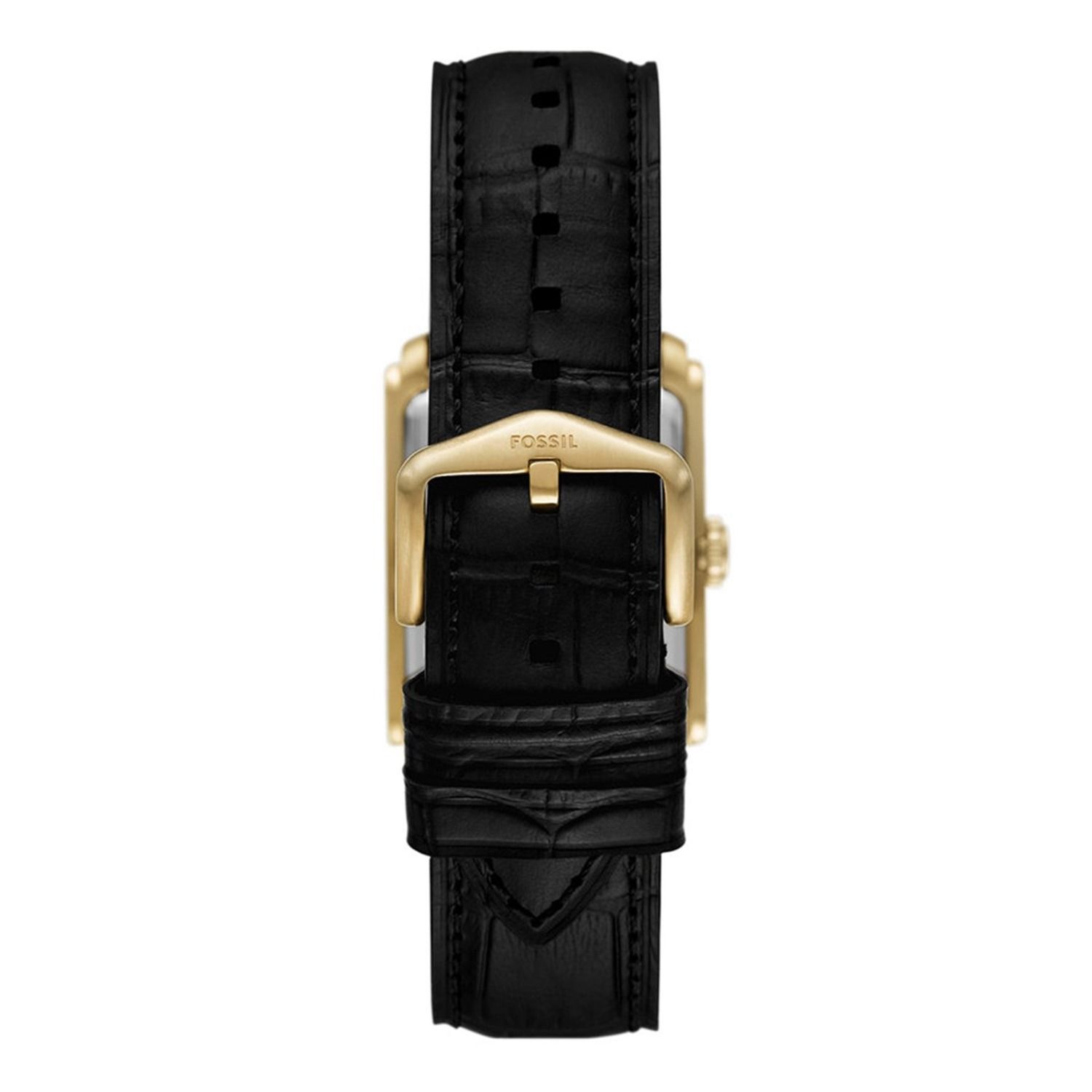 Fossil - Montre Carraway Homme Bracelet Cuir Noir Cadran Noir 3