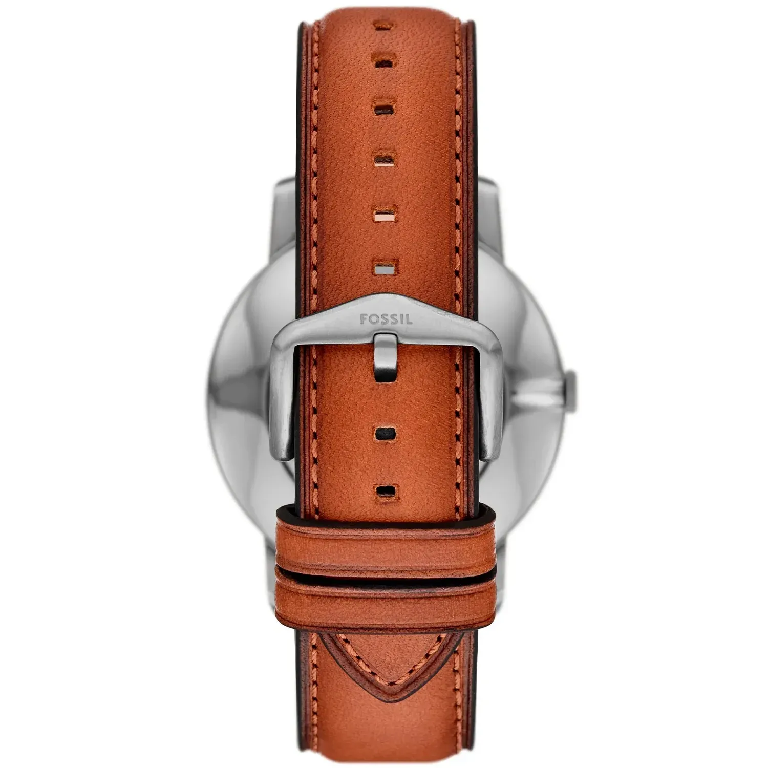 Fossil - Montre Minimalist Multifonction Homme Bracelet Cuir Marron Cadran Vert 2