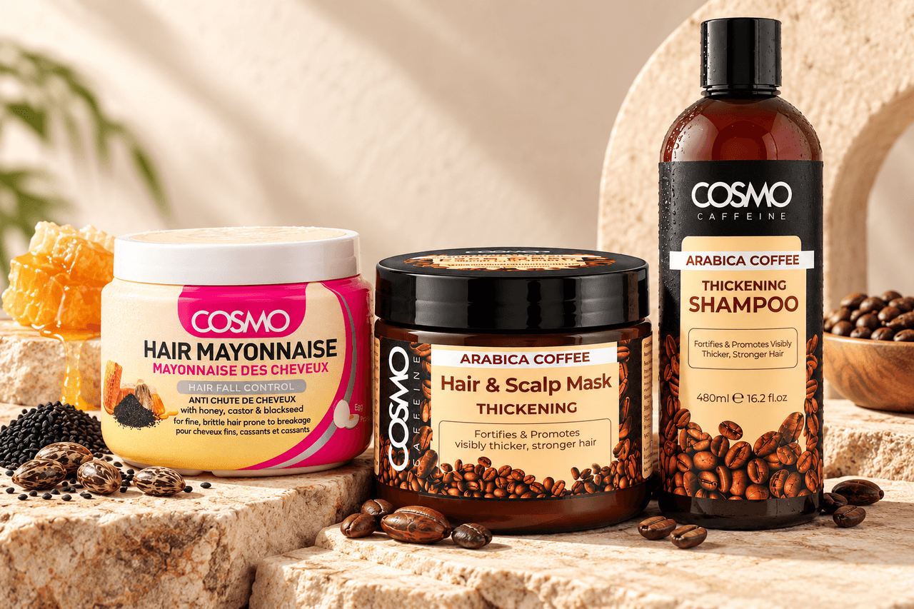 Cosmo - Pack Caffeine Routine Cheveux Forts 2