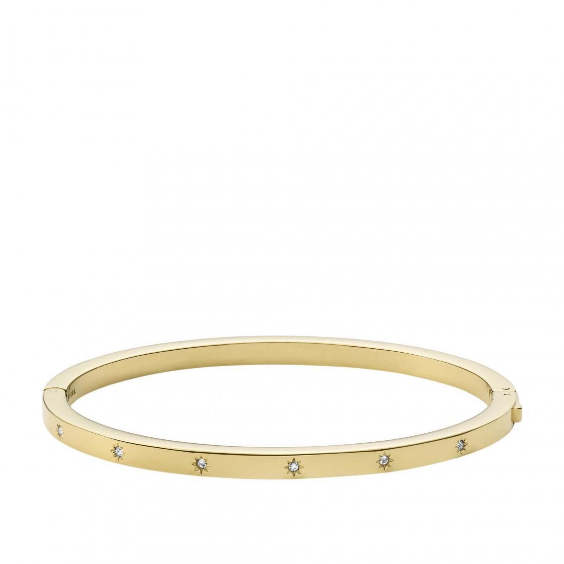 Fossil - Bracelet Manchette Shine Femme Doré