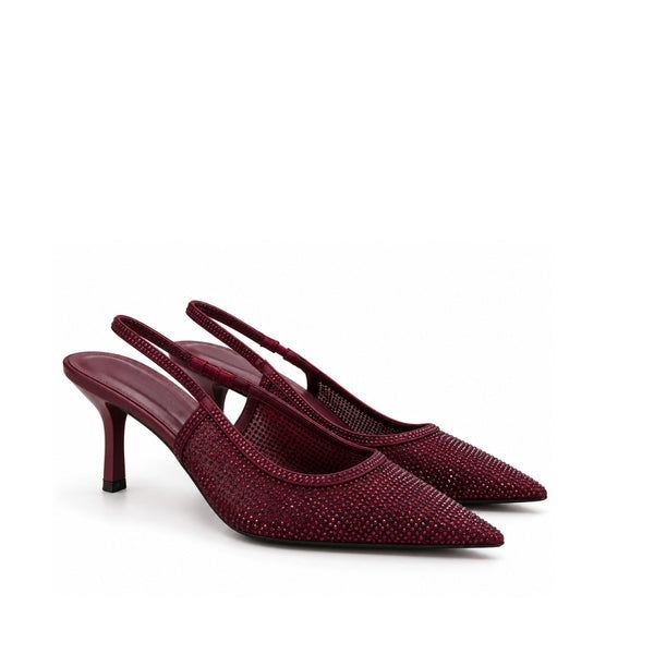Seaside - Slingback Soirée Talon H26-F302 - Bordeaux 2