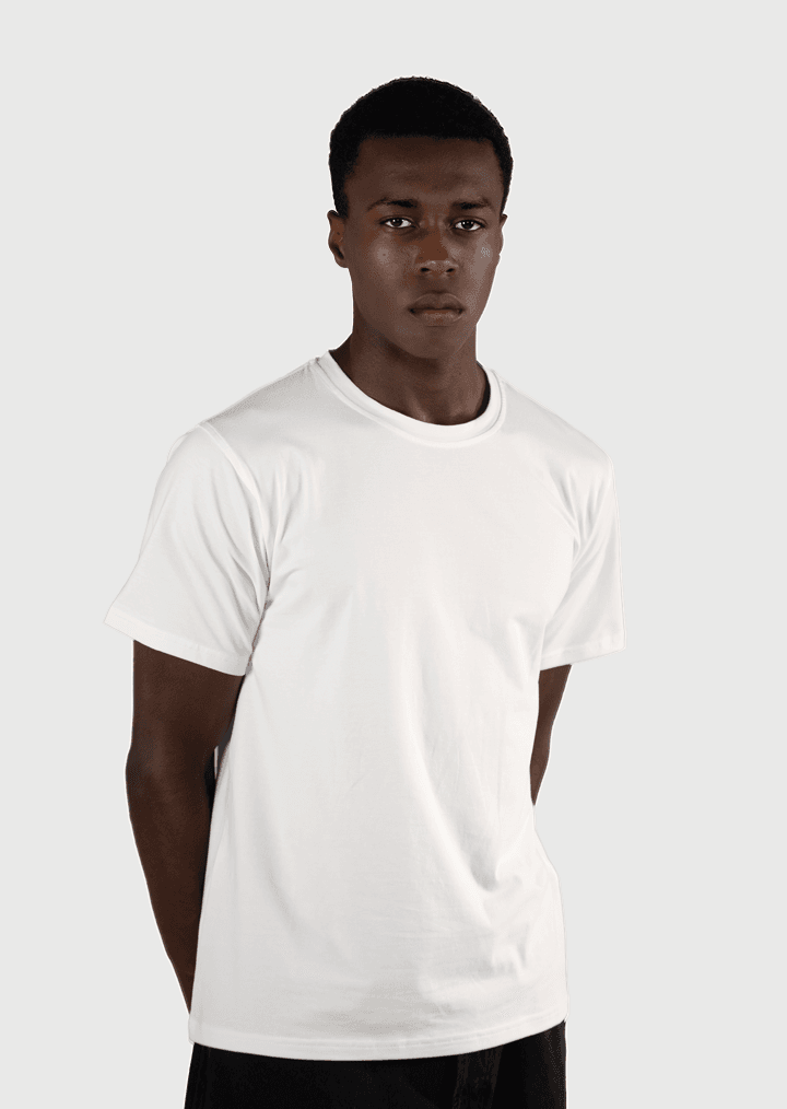 Fabric - T-shirt Classic Fit 180g pour Homme -Blanc