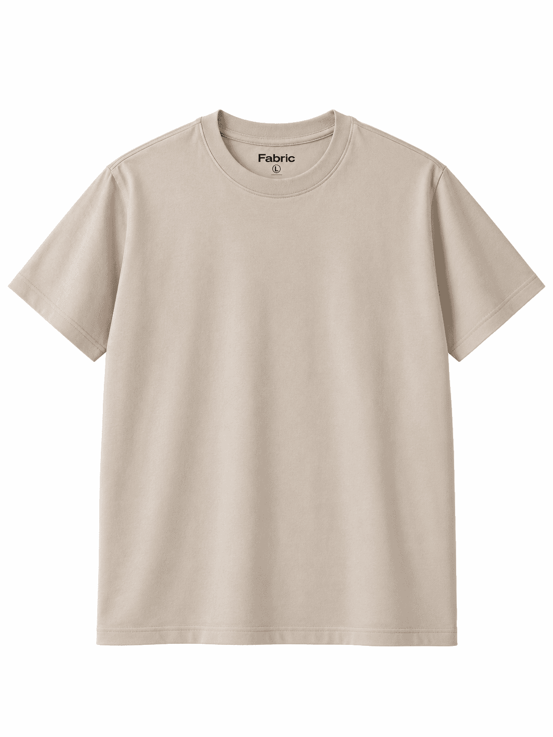 Fabric - T-shirt Classic Fit 180g pour Homme - Beige