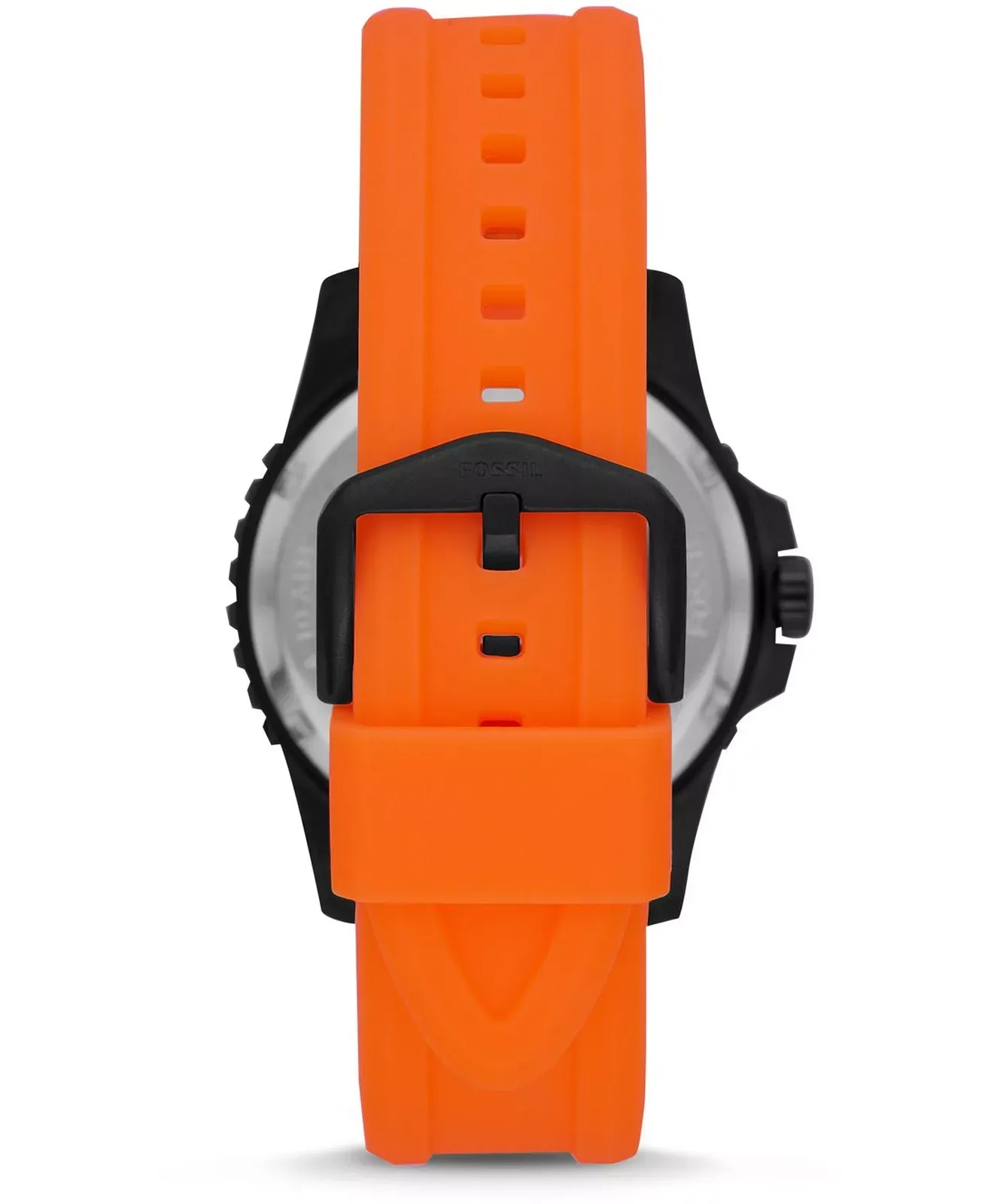 Fossil - Montre Homme Analogique Silicone Orange Fluo FS5686 3