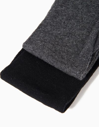 ZIPPY - Pack of two knit tights for girls