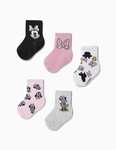 ZIPPY - 5 pairs of socks for baby girls  91minnie mouse  multicoloured