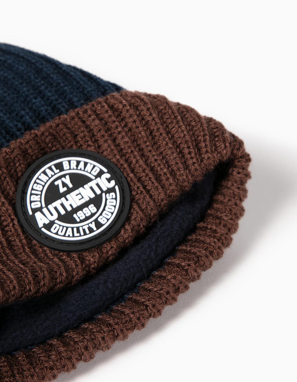 ZIPPY - Beanie and Neck Warmer Set for Boys, Dark Blue 3