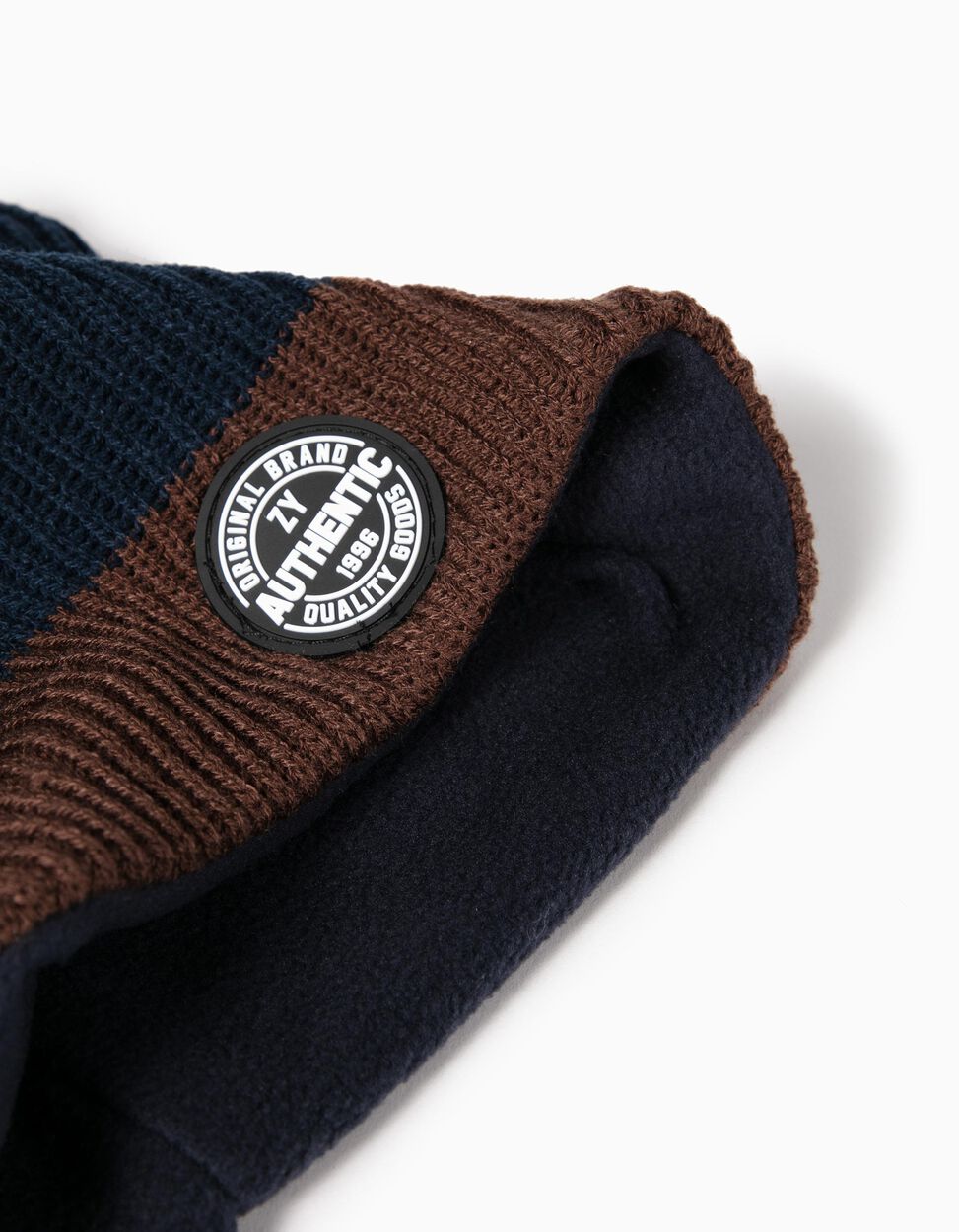 ZIPPY - Beanie and Neck Warmer Set for Boys, Dark Blue 4