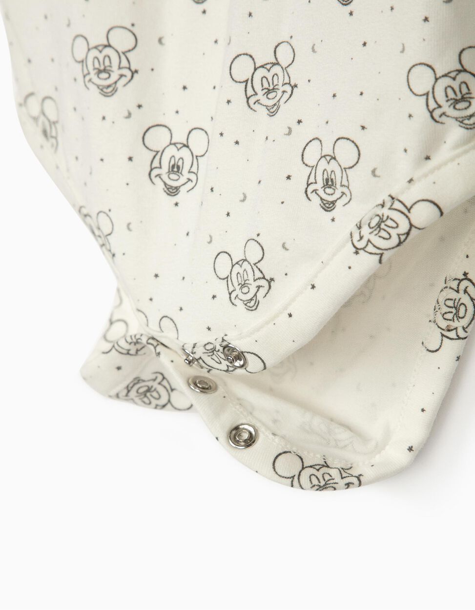 ZIPPY - DUNGAREES AND BODYSUIT FOR NEWBORN BABY BOYS 'MICKEY MOUSE', GREY/WHITE 4