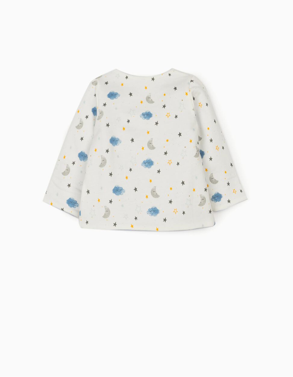 ZIPPY - REVERSIBLE JACKET FOR NEWBORN BABY BOYS, WHITE/BLUE 2