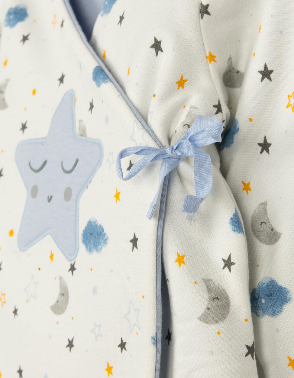 ZIPPY - REVERSIBLE JACKET FOR NEWBORN BABY BOYS, WHITE/BLUE 4