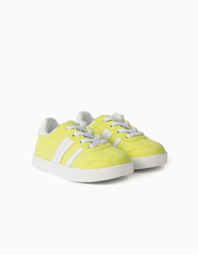 ZIPPY - TRAINERS FOR BABIES 'ZY RETRO', FLUORESCENT YELLOW 4