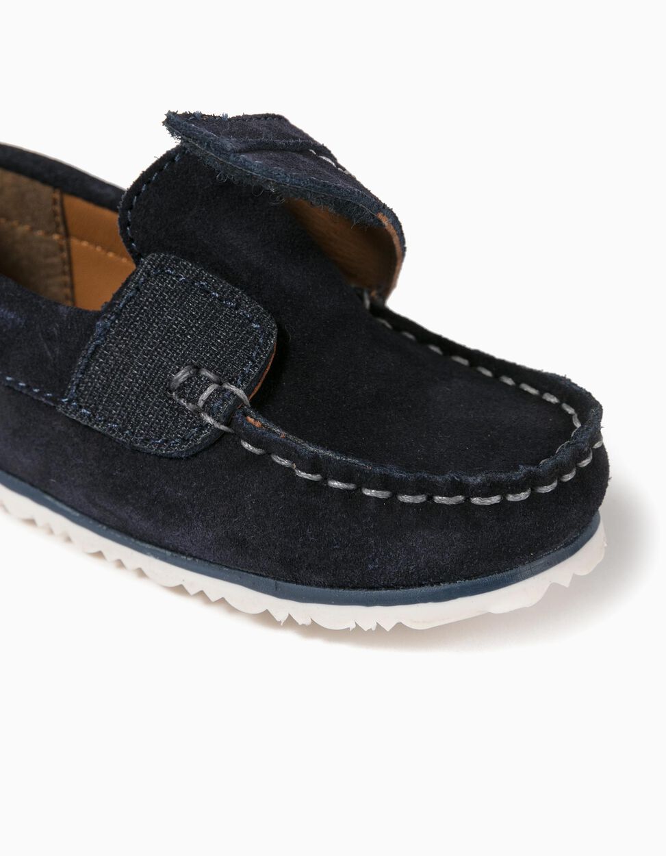 ZIPPY - SUEDE SHOES FOR BABY BOYS, DARK BLUE 6