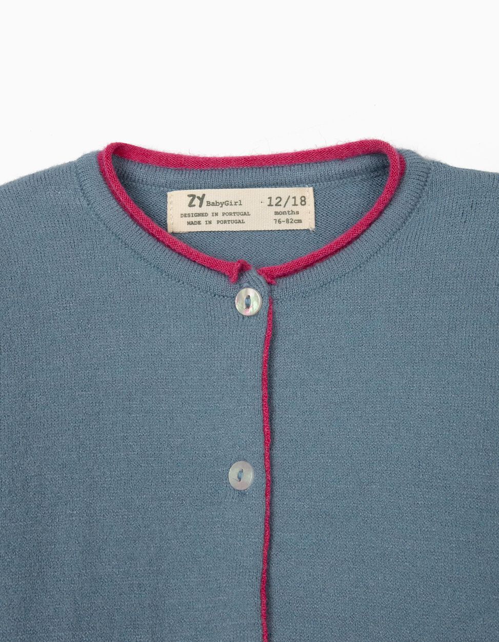 ZIPPY - CARDIGAN FOR BABY GIRLS, 'SATURN &amp; SUN', BLUE 3