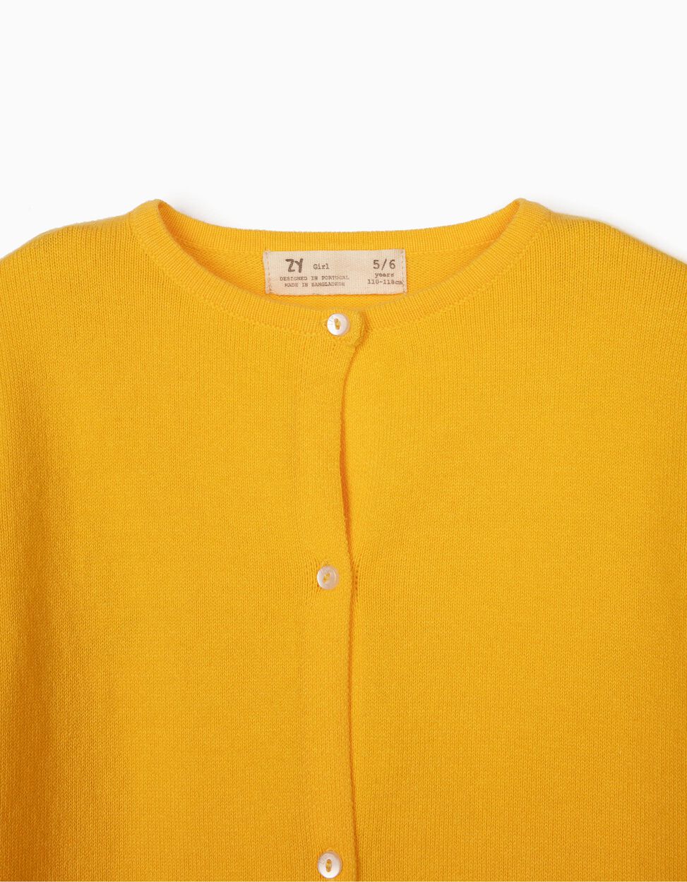 ZIPPY - CARDIGAN FOR GIRLS, YELLOW 3