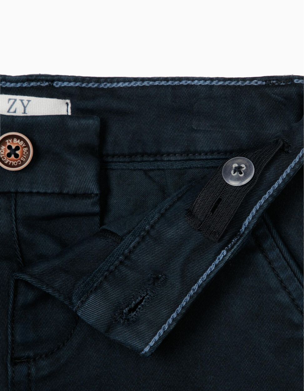 ZIPPY - CHINO SHORTS FOR BABY BOYS, DARK BLUE 3