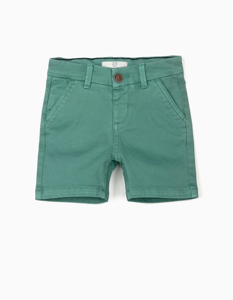 ZIPPY - CHINO SHORTS FOR BABY BOYS, GREEN