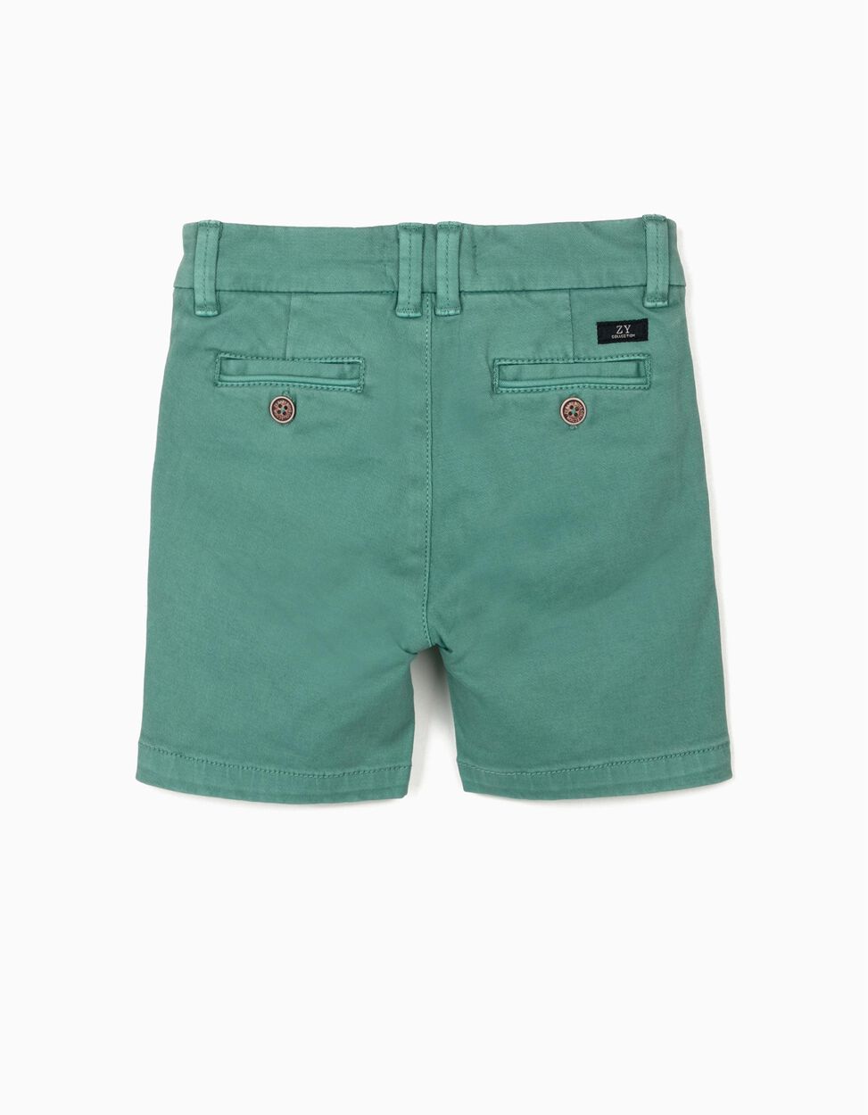 ZIPPY - CHINO SHORTS FOR BABY BOYS, GREEN 2